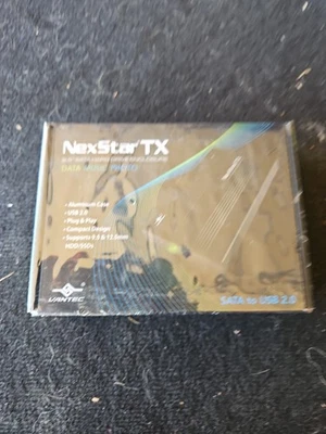 NEW Sealed Vantec NST-210S2-BK NexStar TX 2.5" Sata To USB Hard Drive Enclosure - Image 1 of 2