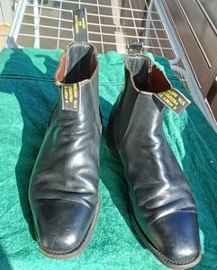 RM Williams Craftsman Australian Made Boots Black Size 9 Wide - Picture 1 of 9