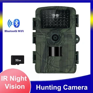 PR5000 WIFI HD Hunting Trail Camera IR Night Vision Outdoor 32MP 1080P Bluetooth - Picture 1 of 11