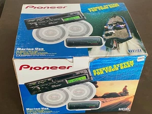 "Sistema estéreo marino NOS Pioneer KEH-1080 cassette, altavoces TS-MR161 6 1/2"" NUEVOS EN CAJA" - Imagen 1 de 18