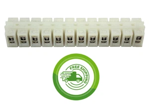 12 Pole Heavy Duty Terminal Block - 50A 600V - Marathon Spec Products 0987RZTC12 - Picture 1 of 4