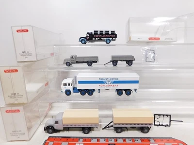 4X Wiking H0 1:87 Modello LKW Magirus 855 0855 0420 0528 SG/Mint+Box #DH534-0,5 - Immagine 1 di 4