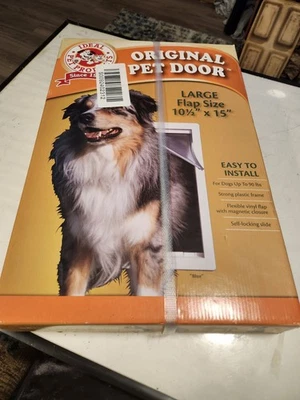 Original Large Pet Door 10 1/2*15 In - Image 1 of 4