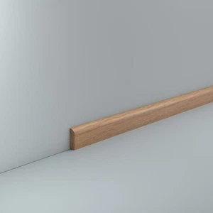 Sockelleiste Vorsatzleiste 6 x 22 mm lackierte Eiche Abschlussleiste Deckleiste - Bild 1 von 3