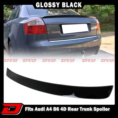 Alerón trasero del maletero color negro apto para Audi A4 B6 A 2002-2005 sedán 4P Foto 1 de 4