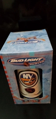 Bud Light NHL Hockey League NY Islanders beer lidded stein! Brand New in Box!!! Cover
