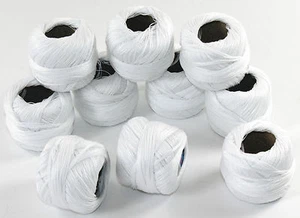 Stopfgarn 10 Rollen Stopftwist Baumwoll Twist Garn Weiß Baumwollgarn Faden 034 - Bild 1 von 9