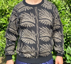 Archive 1997 Christian Dior Monsieur Floral Pullover Cosby Sweater Size 50 M - Picture 1 of 17