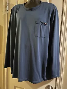 Para hombres Manga Larga Azul Dickies Performance Pullover Camisa Bolsillo Ropa de Trabajo 2 XL - Imagen 1 de 5