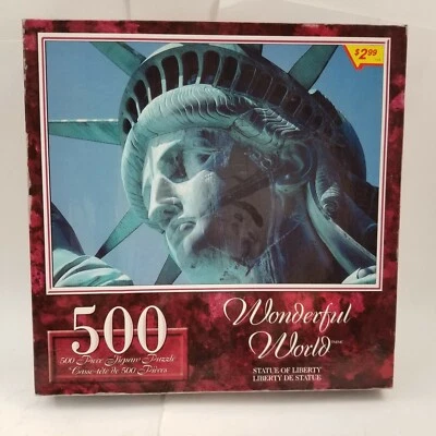 Statue of Liberty 500 Pieces Jigsaw Puzzle Size Adult Kid Festival Gift - Image 1 of 4