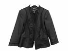 White House/Black Market Perfect Form Zip Blazer Jacket Size 12 EUC