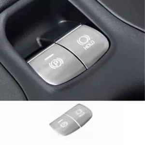 Pegatina electrónica de botón de freno de mano de aluminio plateado para Toyota Corolla 2020-2023 - Imagen 1 de 5