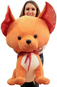 3 Foot Giant Stuffed Chihuahua 38 Inch Soft Big Plush Dog Enormous Pooch - Picture 1 of 5