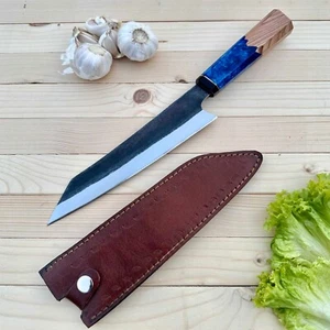 13.0" HAND FORGED JAPANESE CHEF KNIFE SUSHI CUSTOM MADE GYUTO CHOPPING KITCHEN - Picture 1 of 7
