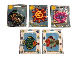 5 TOPPE TERMOADESIVE DECORAZIONI CON FERRO DA STIRO PER ABBIGLIAMENTO CM 6-7 - Picture 1 of 2