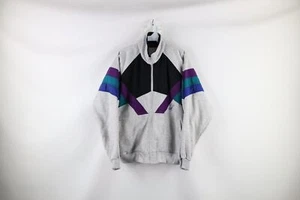 Vtg 90s Pierre Cardin Mens Medium Spell Out Script Full Zip Warm Up Track Jacket - Picture 1 of 12
