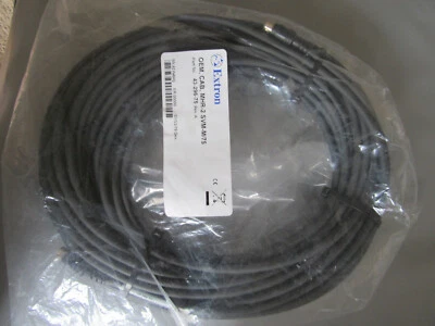 New OEM Extron MHR-2 SVM-M/75 Male to Male 4-Pin Mini DIN S-Video Cable 75Ft. - Image 1 of 4