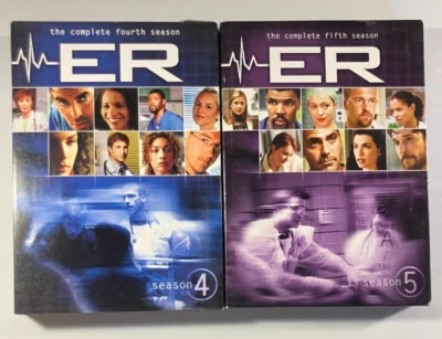 ER TV Series Complete Season 4 & 5 Box Set Lot - 6 DVD Each - George Clooney VG! - Image 1 of 4