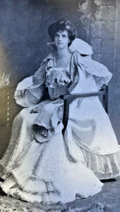 1900 Vintage Magazin Illustration Bessie Baker Nashville Carnival Queen - Bild 1 von 2