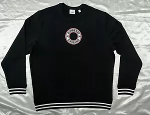 Burberry Albany Logo men's Black Sweat crewneck size L - Picture 1 of 12