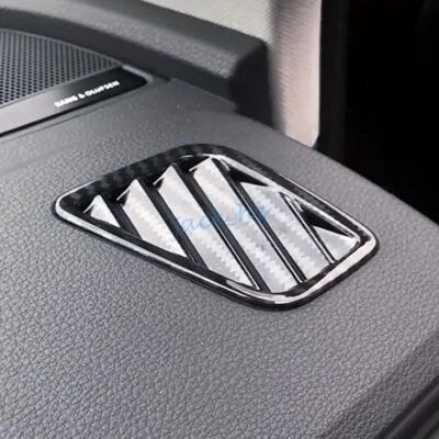 Tapicería de cubierta de ventilación de aire para tablero interior para Audi Q5 2018-2024 fibra de carbono Foto 1 de 4