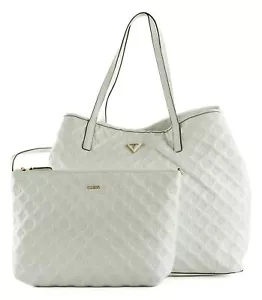 GUESS Vikky Extra Large Tote Shopper Utensilientasche Tasche White weiß Neu - Bild 1 von 5