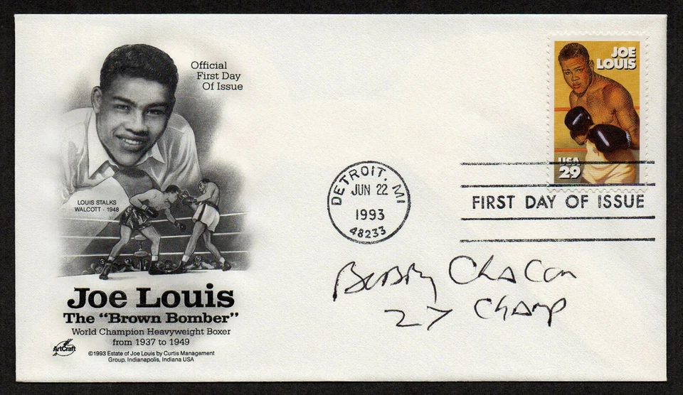 USA, SCOTT #2766, RARE BOXER BOBBY CHACON SIGNATURE AUTOGRAPH ARTCRAFT FDC COVER - Image 1 of 1