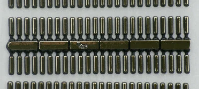 Rectangular Black Plastic Dial Markers  4 Sizes 10x3, 12x4, 16x4, & 22x6mm - Image 1 of 2