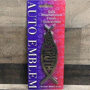 Emblema automático The Truth vs. Darwin Jesus Fish 1997 de colección por Harbor House Gifts - Imagen 1 de 8