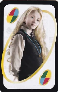 Luna Lovegood 2021 Mattel Harry Potter Uno Wild Playing Card - Evanna Lynch - Picture 1 of 2