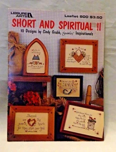 Corto e Spirituale II Punto Croce #800 Leisure Arts 10 Design Ispirazione 1989 - Foto 1 di 2