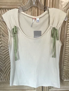 Neu mit Etikett Anthropologie DAMEN BEIGE ÄRMELLOSES TOP BÄNDER GRÖSSE M - Bild 1 von 4