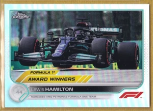 2022 Topps Chrome Formula 1 Refractors #195 Lewis Hamilton AWARD WINNERS - Photo 1 sur 2