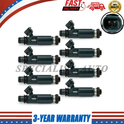 8X Fuel Injectors For Toyota Tundra 4.7L V8 2000 2001 2002 2003 2004 23250-50040 - Изображение 1 из 4
