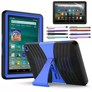 Custodia per Amazon Fire HD 8 pollici 2024/2022 12a generazione supporto gomma antiurto - Foto 1 di 89