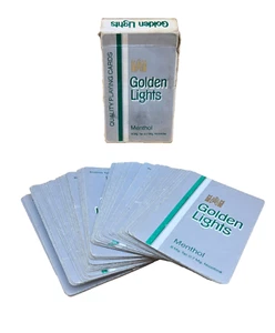 Baraja de cartas completa de cigarrillos mentolados Golden Lights con comodines - Imagen 1 de 8