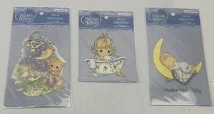 Precious Moments Iron-On Transfer Lot Cat With Fiddle + Hushabye Baby + Girl Tub - Picture 1 of 7