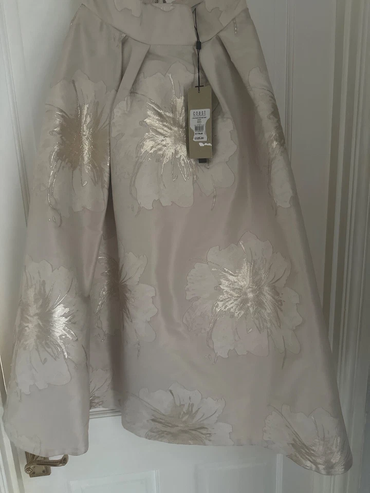 Coast lyra foiled jacquard skirt size 6 - Image 1 of 1
