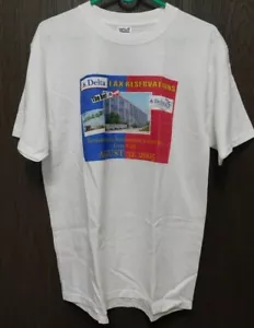 Delta Airlines Celebrating 75 Years weißes T-Shirt Größe Herren M (LAX Reservations) - Bild 1 von 5