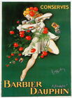 94765 1900s French Barbier Dauphin Food & Wine Wall Print Poster Plakat
