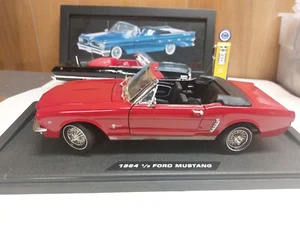 1964 1/2 Ford Mustang 1/18 Diecast Car Red Coupe Model Car Stang - Picture 1 of 18