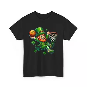 St. Patrick's Day Basketball Leprechaun Tee, T-Shirt, Irish Luck Tee - Picture 1 of 37