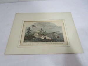 1856 Frederick Pilliner Color Lithograph: State House, Jefferson City Missouri - Picture 1 of 5