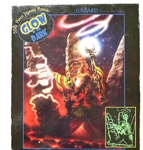 Wizard of Creation NEW 550 pc Puzzle Wizard Holding a Staff, Orb, Magical Landsc - Picture 1 of 5