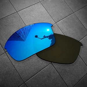 Sky Blue Mirrored Replacement Lenses for-Oakley Flak Jacket - POLARIZED - Picture 1 of 5