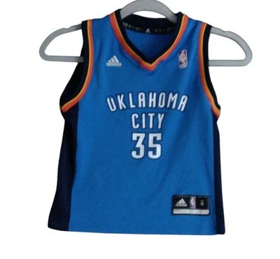 Oklahoma City Thunder Jersey Youth Small NBA Basketball Kevin Durant 35 Adidas - Image 1 of 4