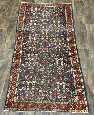 Blue Retro Antique Mahal High Quality Knotted Customize Wool Rug 4x6 - Image 1 of 4