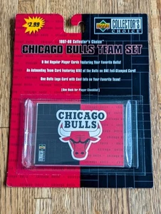 1997-98 Upper Deck Collector's Choice Chicago Bulls Team Set Factory Sealed - Picture 1 of 3