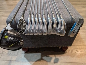 Full Golf Set: 3-SW Ping G400, M2 Driver, M1 Hybrid, Ping G5i Putter - Picture 1 of 10