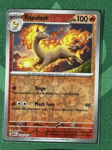 Rapidash Reverse Holo 078/165 Pokémon Scarlatto e Viola 151 *CONFEZIONE FRESCA* - Foto 1 di 2